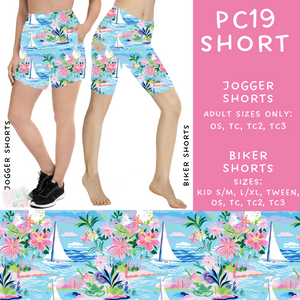 Batch #311 - Preppy Coastal - Closes 3/27 - ETA late May - PC19 Biker & Jogger Shorts