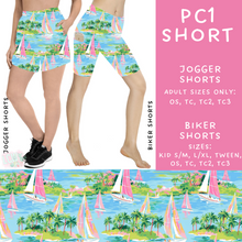 Load image into Gallery viewer, Batch #311 - Preppy Coastal - Closes 3/27 - ETA late May - PC1 Biker &amp; Jogger Shorts
