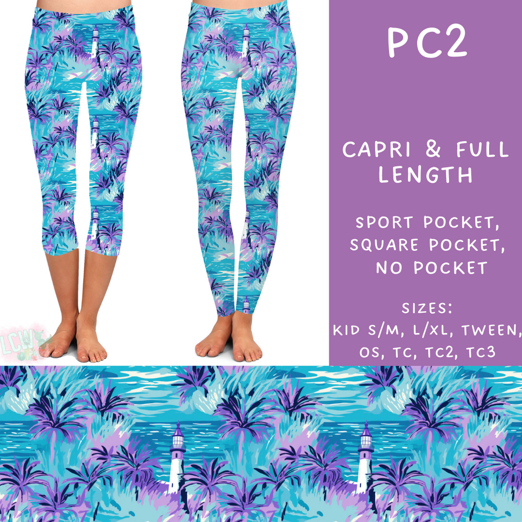 Batch #311 - Preppy Coastal - Closes 3/27 - ETA late May - PC2 Full and Capri Length Leggings