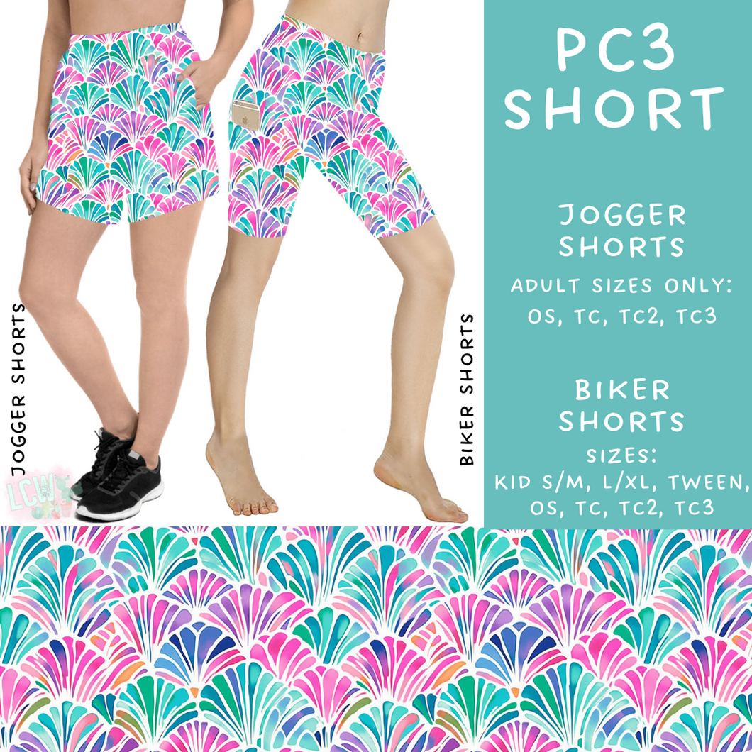 Batch #311 - Preppy Coastal - Closes 3/27 - ETA late May - PC3 Biker & Jogger Shorts