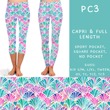 Load image into Gallery viewer, Batch #311 - Preppy Coastal - Closes 3/27 - ETA late May - PC3 Full and Capri Length Leggings
