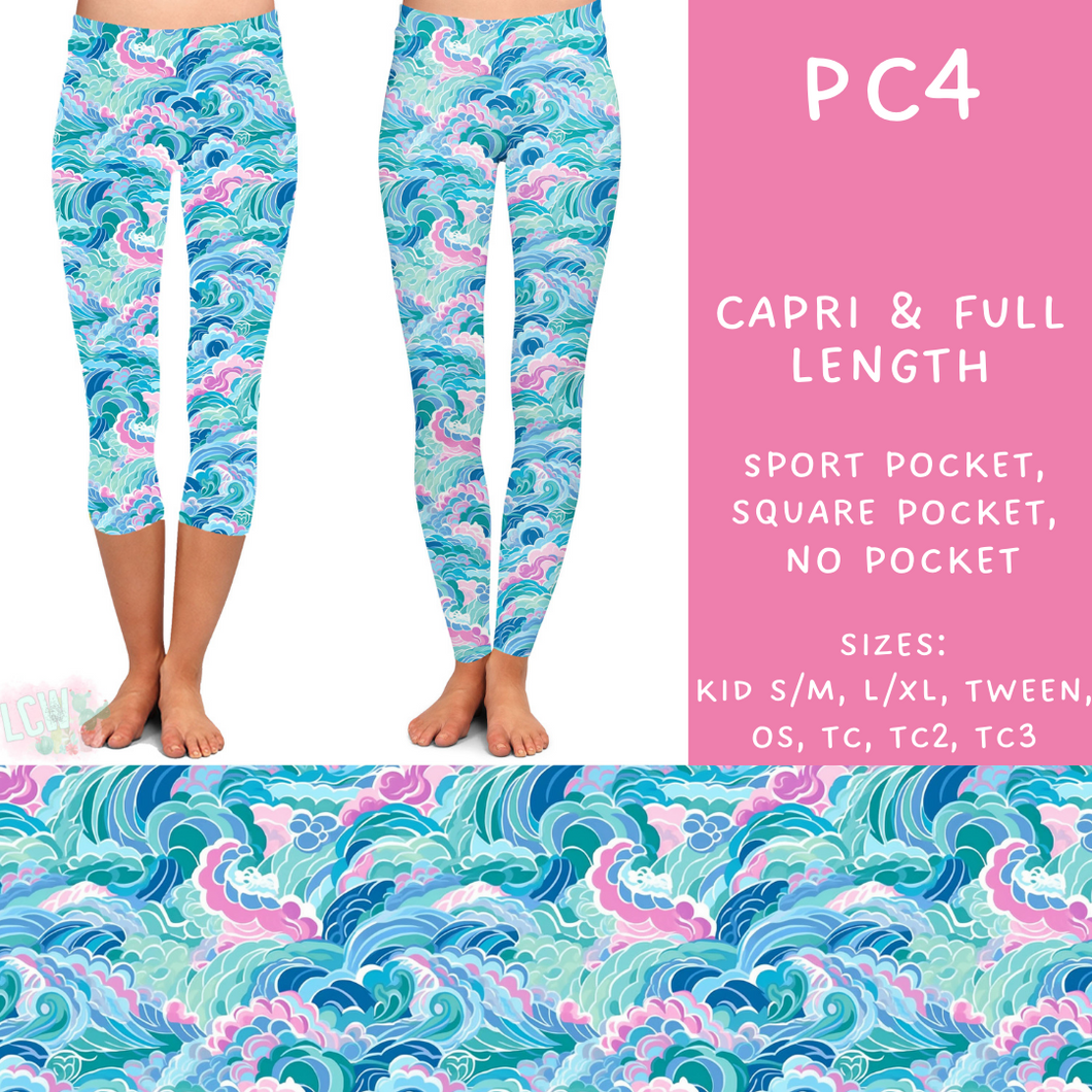 Batch #311 - Preppy Coastal - Closes 3/27 - ETA late May - PC4 Full and Capri Length Leggings