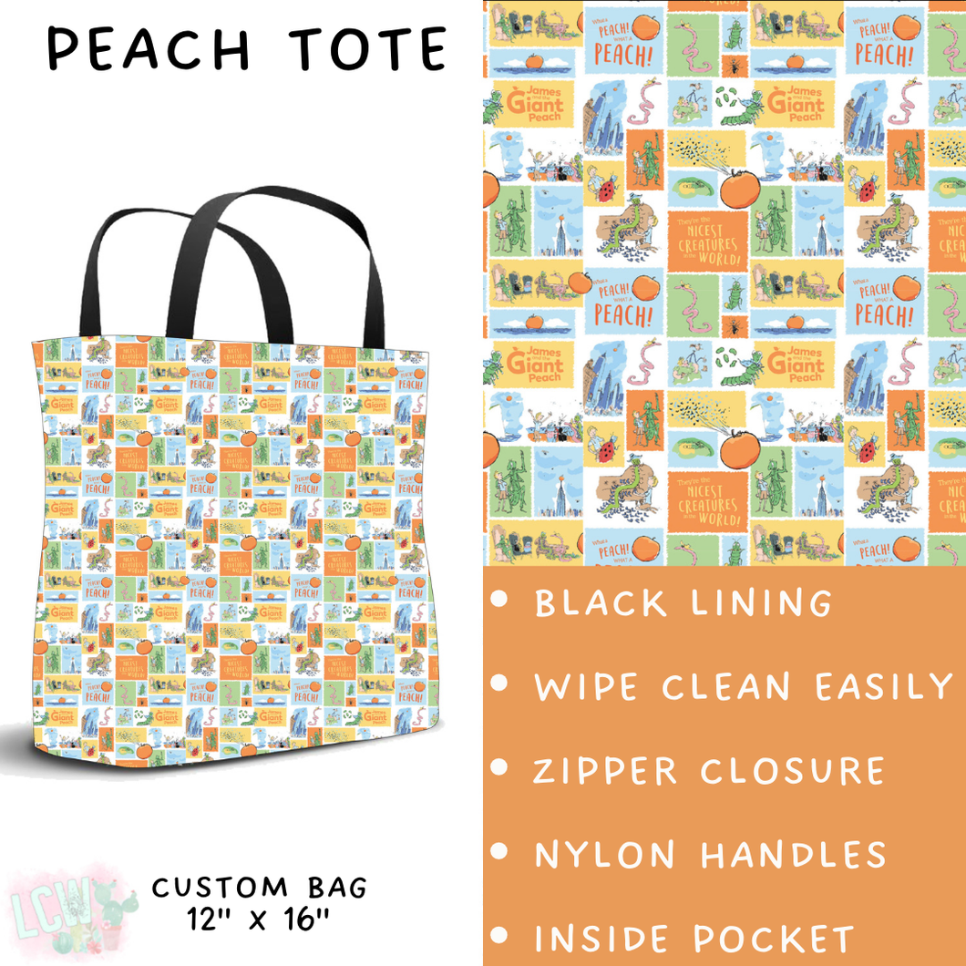 Batch #308 - Storybook Collection 2 - Closes 3/21 - ETA mid May - Peach Tote