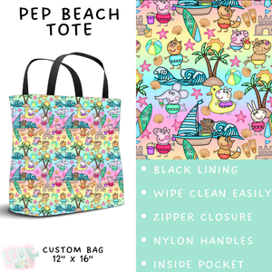 Batch #339 - Character Summer - Closes 5/15 - ETA mid July - Pep Beach Tote