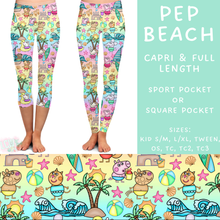 Load image into Gallery viewer, Batch #339 - Character Summer - Closes 5/15 - ETA mid July - Pep Beach Full and Capri Length Leggings
