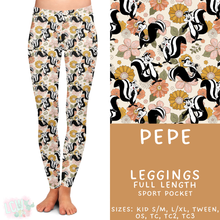 Load image into Gallery viewer, Ready to Ship - Pepe Full Length Leggings - Sport Pocket TC
