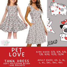 Load image into Gallery viewer, Batch #452 - Mom &amp; Me Love - Closes 11/21 - ETA early Jan - Pet Love Women&#39;s &amp; Girl&#39;s Tank Dress
