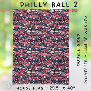 Batch #312 - Strike Out Baseball Flags - Closes 3/28 - ETA late May - Philly Ball 2 House Flag