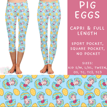 Load image into Gallery viewer, Ready To Ship - Pig Eggs Full Length Leggings - Sport TC
