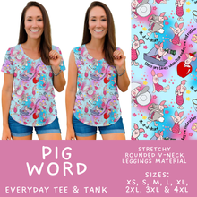 Load image into Gallery viewer, Batch #608 - Magic in Words - Closes 11/4 - ETA early Jan - Pig Word Everyday Tank &amp; Tee
