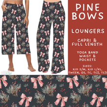 Load image into Gallery viewer, Batch #600 - Jingle all the Way 2 - Closes 10/19 - ETA early/mid Dec - Pine Bows Capri and Full Length Loungers

