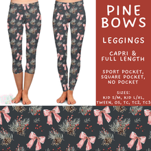 Load image into Gallery viewer, Batch #600 - Jingle all the Way 2 - Closes 10/19 - ETA early/mid Dec - Pine Bows Full and Capri Length Leggings

