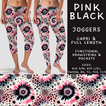 Load image into Gallery viewer, Batch #603 - September Request Run - Closes 10/26 - ETA mid/late Dec - Pink Black Full and Capri Length Joggers
