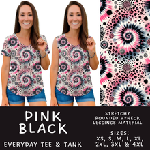 Load image into Gallery viewer, Batch #603 - September Request Run - Closes 10/26 - ETA mid/late Dec - Pink Black Everyday Tank &amp; Tee
