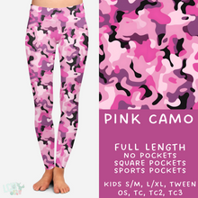 Load image into Gallery viewer, Ready to Ship - Pink Camo Leggings - Sport Pocket OS &amp; TC
