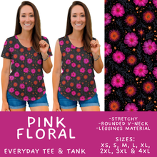 Load image into Gallery viewer, Batch #561 - June Request Run - Closes 7/27 - ETA late Sept - Pink Floral Everyday Tank &amp; Tee
