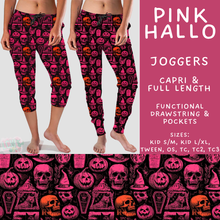 Load image into Gallery viewer, Batch #560 - Halloween 4 - Closes 7/26 - ETA late Sept - Pink Hallo Full and Capri Length Joggers
