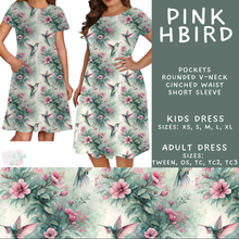 Load image into Gallery viewer, Batch #607 - Fun Run 28 - Closes 11/2 - ETA early Jan - Pink HBird Adult &amp; Kids Dresses
