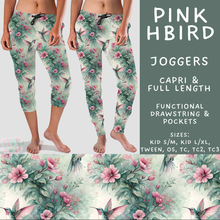 Load image into Gallery viewer, Batch #607 - Fun Run 28 - Closes 11/2 - ETA early Jan - Pink HBird Full and Capri Length Joggers
