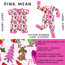 Load image into Gallery viewer, Batch #438 - Little Dreamers Christmas 2 - Closes 10/29 - ETA early Dec - Pink Mean Short and Long Zippy Sleeper
