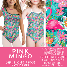 Load image into Gallery viewer, Batch #543 - Pool Party 2 - Closes 6/15 - ETA early/mid August - Pink Mingo Girl's Swimsuit
