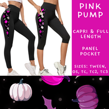 Load image into Gallery viewer, Ready To Ship - Pink Pump Pocket Capri Length Legging - TC2
