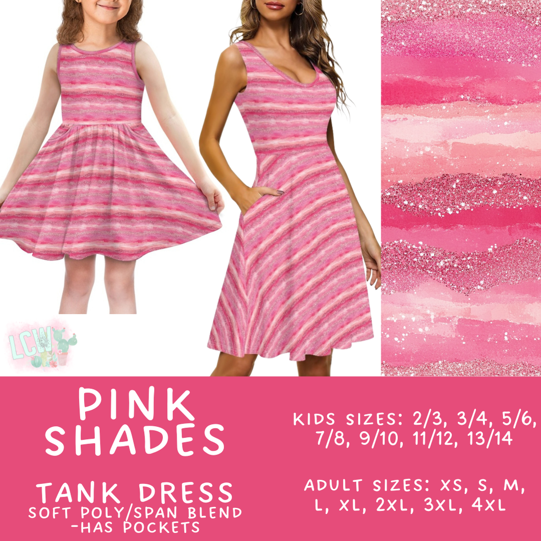 Batch #452 - Mom & Me Love - Closes 11/21 - ETA early Jan - Pink Shades Women's & Girl's Tank Dress