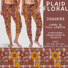 Load image into Gallery viewer, Batch #575 - Fun Run 26 - Closes 8/26 - ETA late October - Plaid Floral Full and Capri Length Joggers
