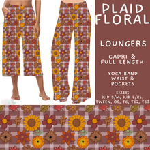 Load image into Gallery viewer, Batch #575 - Fun Run 26 - Closes 8/26 - ETA late October - Plaid Floral Capri and Full Length Loungers
