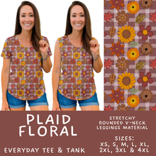 Load image into Gallery viewer, Batch #575 - Fun Run 26 - Closes 8/26 - ETA late October - Plaid Floral Everyday Tank &amp; Tee
