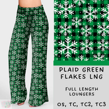 Load image into Gallery viewer, Ready To Ship - Christmas Lounge  - Plaid Green Flakes Loungers
