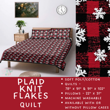 Load image into Gallery viewer, Batch  #410 - Cozy Quilts - Closes 9/10 - ETA late October - Plaid Knit Flakes Quilt

