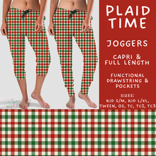 Load image into Gallery viewer, Batch #600 - Jingle all the Way 2 - Closes 10/19 - ETA early/mid Dec - Plaid Time Full and Capri Length Joggers
