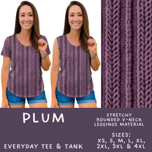 Load image into Gallery viewer, Batch #596 - Sweater Weather - Closes 10/9 - ETA early Dec - Plum Everyday Tank &amp; Tee
