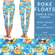 Load image into Gallery viewer, Batch #339 - Character Summer - Closes 5/15 - ETA mid July - Poke Floats Full and Capri Length Leggings
