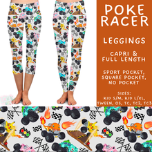 Load image into Gallery viewer, Batch #586 - Cool Characters 18 - Closes 9/16 - ETA mid Nov - Poke Racer Full and Capri Length Leggings
