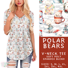 Load image into Gallery viewer, Batch #435 - Winter Wonderland 3 - Closes 10/23 - ETA early/mid Dec - Polar Bears V-Neck Tee
