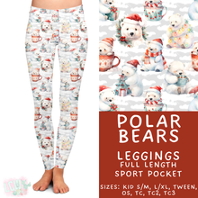 Load image into Gallery viewer, Batch #435 - Winter Wonderland 3 - Closes 10/23 - ETA early/mid Dec - Polar Bears Full Length Leggings
