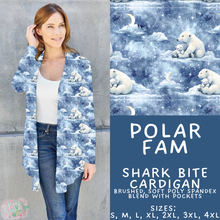 Load image into Gallery viewer, Batch #439 - Winter Watercolor 2 - Closes 10/30 - ETA mid Dec - Polar Fam Cardigan
