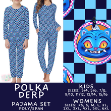 Load image into Gallery viewer, Batch #587 - Family Pajamas 2 - Closes 9/18 - ETA mid Nov - Polka Derp Women's &amp; Kid's Pajama Sets
