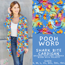 Load image into Gallery viewer, Batch #608 - Magic in Words - Closes 11/4 - ETA early Jan - Pooh Word Cardigan
