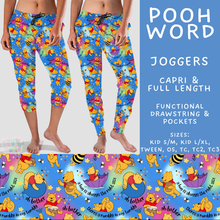 Load image into Gallery viewer, Batch #608 - Magic in Words - Closes 11/4 - ETA early Jan - Pooh Word Full and Capri Length Joggers
