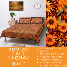 Load image into Gallery viewer, Batch  #410 - Cozy Quilts - Closes 9/10 - ETA late October - Pop of Fall Floral Quilt
