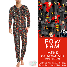 Load image into Gallery viewer, Batch #587 - Family Pajamas 2 - Closes 9/18 - ETA mid Nov - Pow Fam Men's Pajama Set
