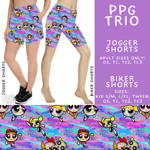 Load image into Gallery viewer, Batch #544 - Cool Characters 16 - Closes 6/17 - ETA mid August - PPG Trio Biker &amp; Jogger Shorts

