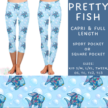 Load image into Gallery viewer, Batch #308 - Storybook Collection 2 - Closes 3/21 - ETA mid May - Pretty Fish Full and Capri Length Leggings
