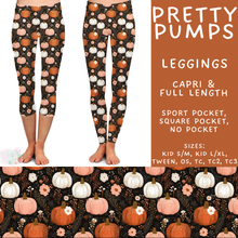 Load image into Gallery viewer, Batch #574 - HalloThanksMas - Closes 8/24 - ETA mid/late October - Pretty Pumps Full and Capri Length Leggings
