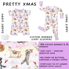 Load image into Gallery viewer, Batch #593 - Little Dreamers Christmas 3 - Closes 10/2 - ETA late Nov - Pretty Xmas Short and Long Zippy Sleeper
