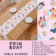 Load image into Gallery viewer, Batch #602 - Table Runners &amp; Placemats - Closes 10/23 - ETA mid Dec - Prin Bday Table Runner
