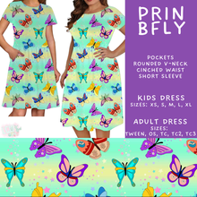 Load image into Gallery viewer, Batch #594 - Magical Faves 25 - Closes 10/5 - ETA early Dec - Prin BFly Adult &amp; Kids Dresses
